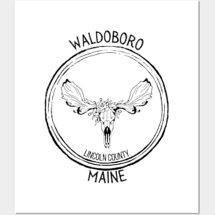 Waldoboro Maine Moose Posters and Art